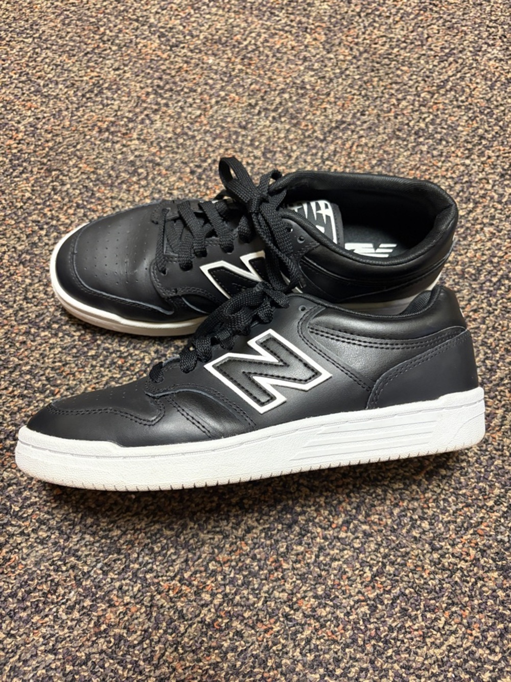 New Balance 480 Black and White Low-Top